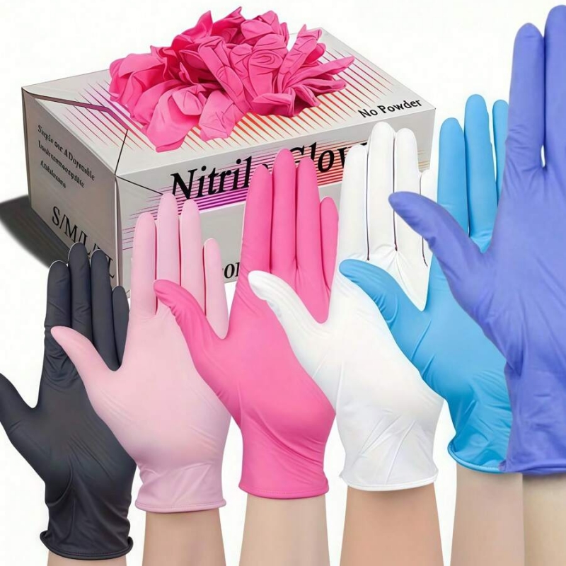 Nitrile Mechanic Glove - 100 stuks wegwerp nitrilhandschoenen latexvrije schoonmaakhandschoenen