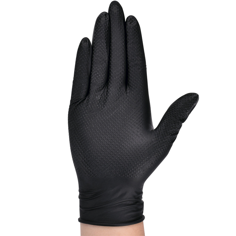 Zware zwarte nitrilhandschoene - Nitrile Mechanic Glove recensie en prijs