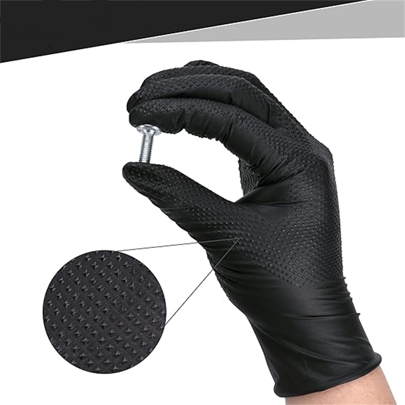 Zware zwarte nitrilhandschoene - Nitrile Mechanic Glove recensie en prijs