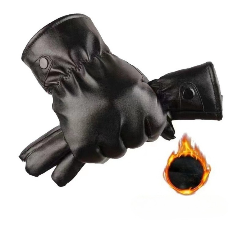 Wintermode Zwarte PU lederen h - Leather Driving Glove recensie en prijs