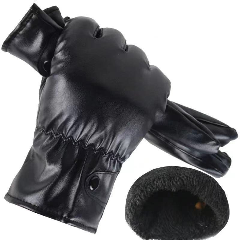 Wintermode Zwarte PU lederen h - Leather Driving Glove recensie en prijs