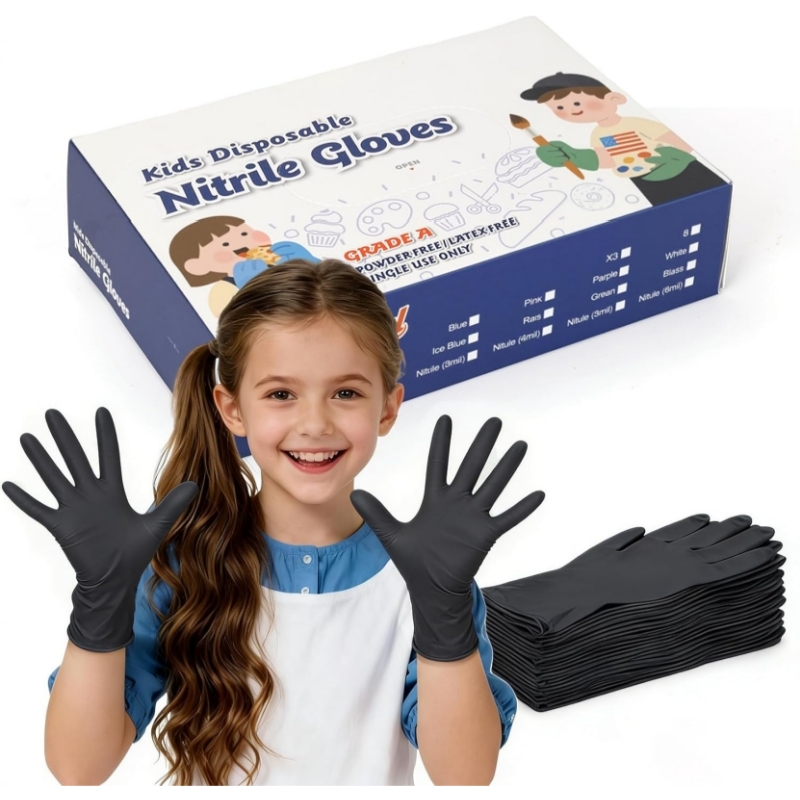 Kinderen Zwarte Nitril Wegwerp - Latex Disposable Glove recensie en prijs